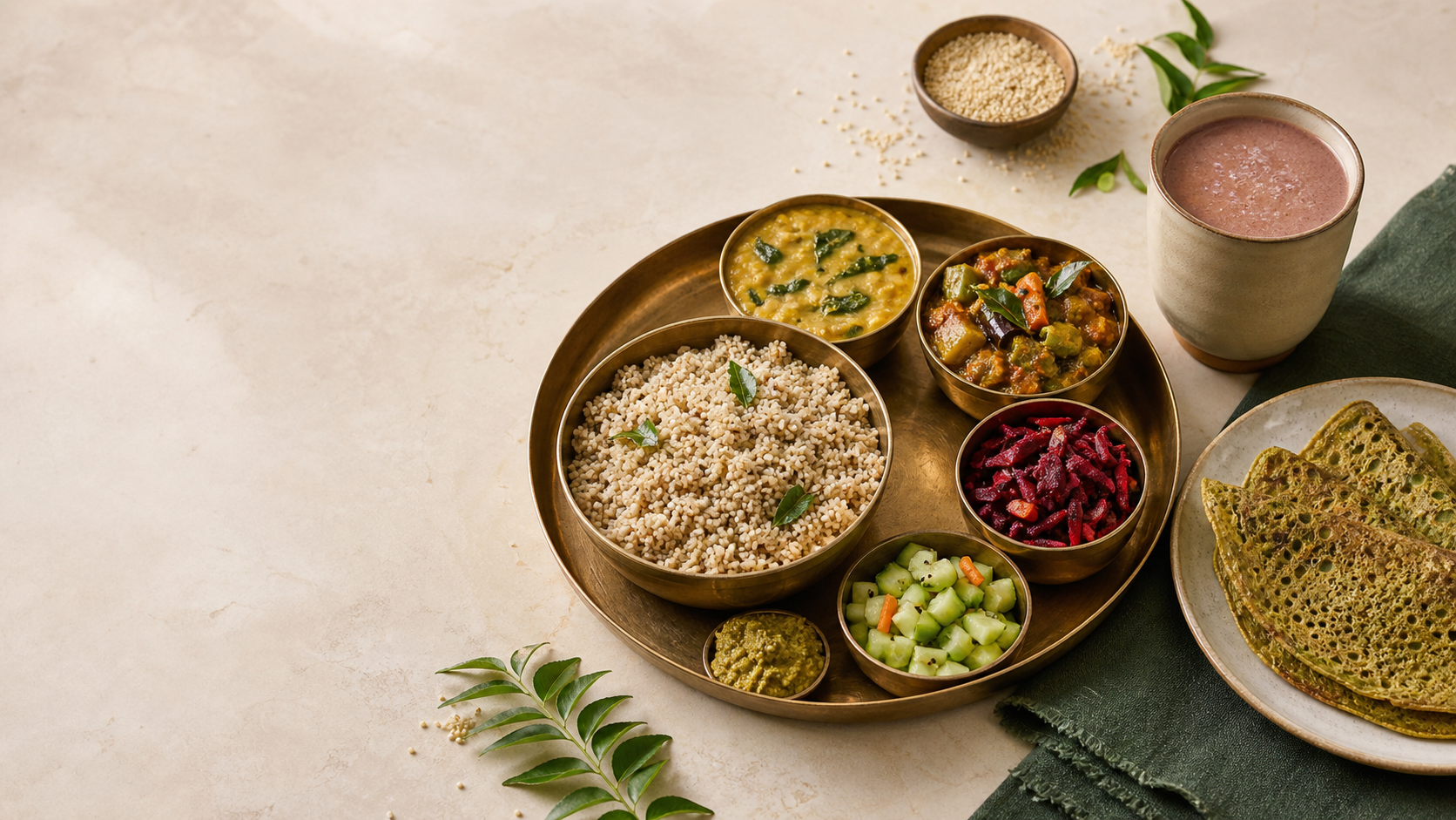 Wholesome Telugu millet meal